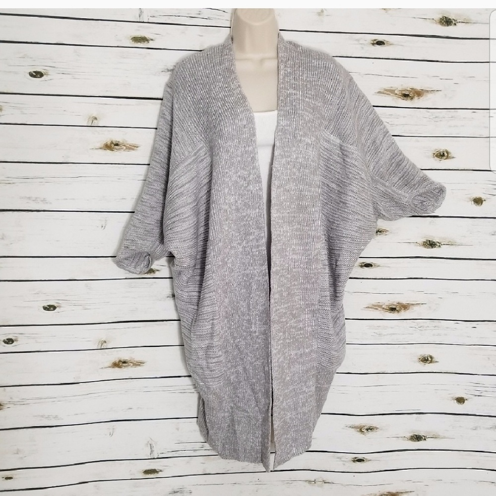Long knit sweater cardigan